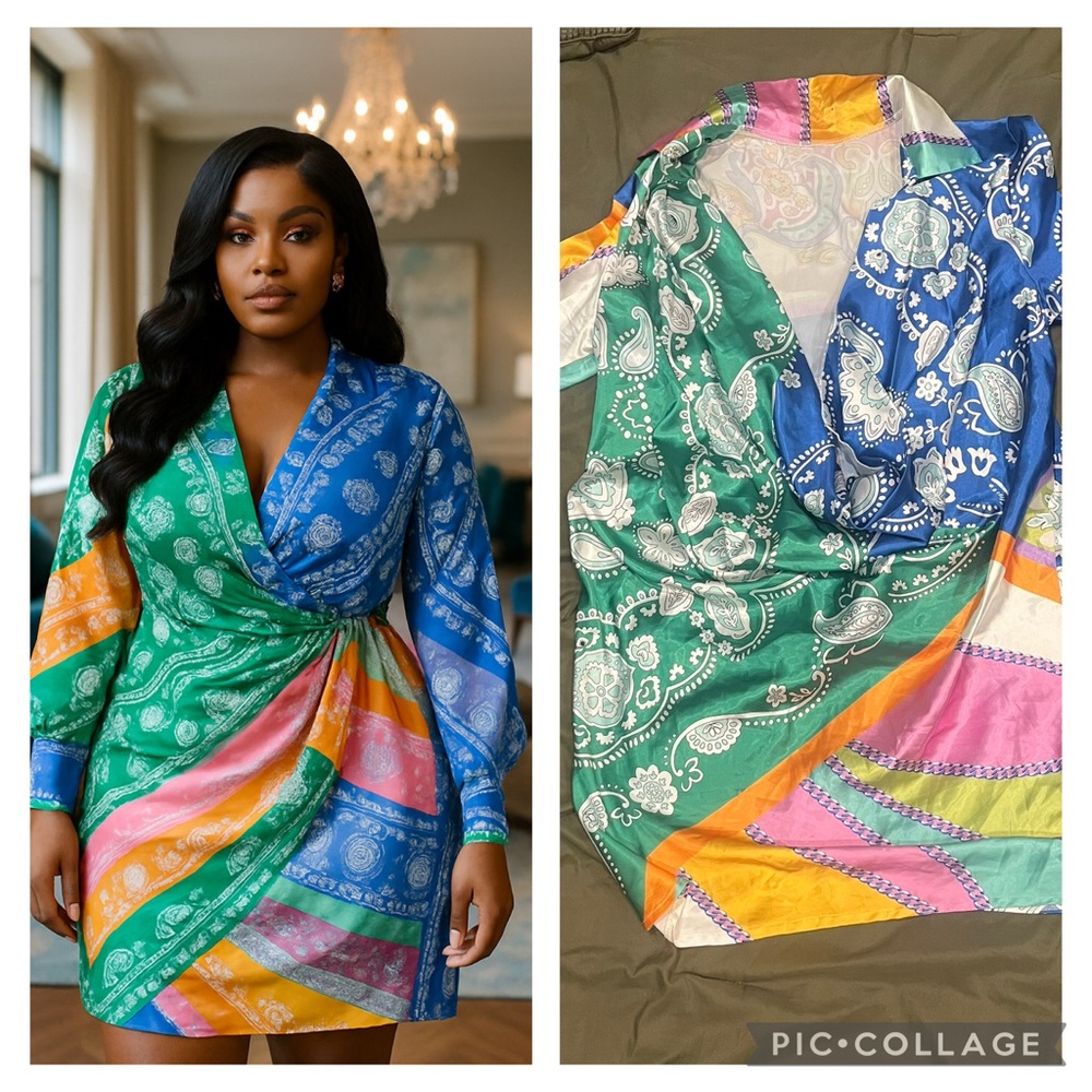 Colorful Paisley Dress